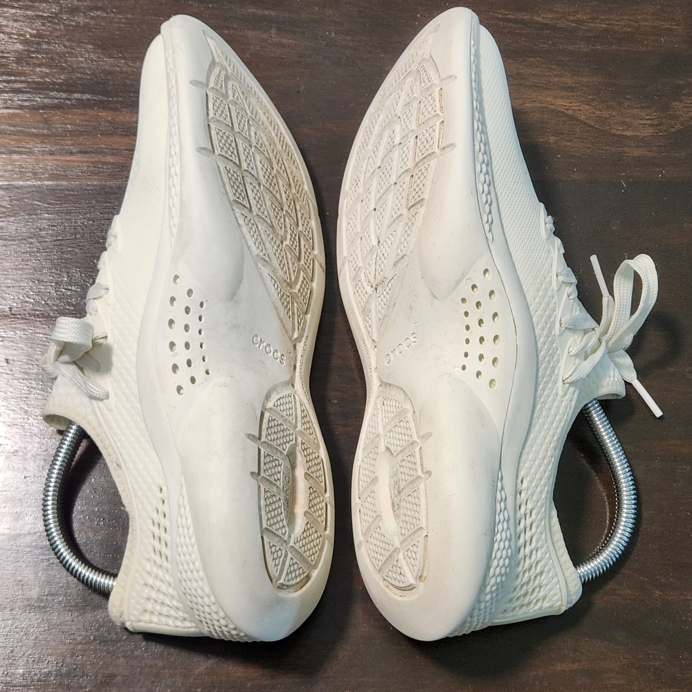 Crocs LiteRide 360 Pacer Sneakers Ivory Women's Size 9 Comfort Walking Shoes - Picture 5 of 10